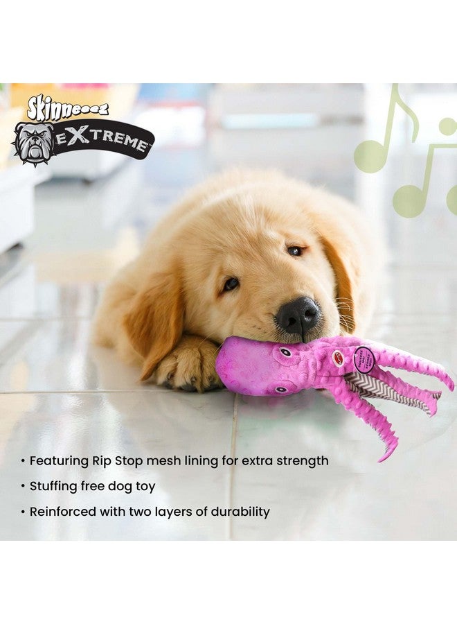 SPOT by Ethical Products Skinneeez Extreme Stuffless Dog Toy with Squeaker | Extra Strong Plush Tug of War Octopus Squeak Toy for Small and Large Dog Breeds | 16", 1-Pack - Image 4
