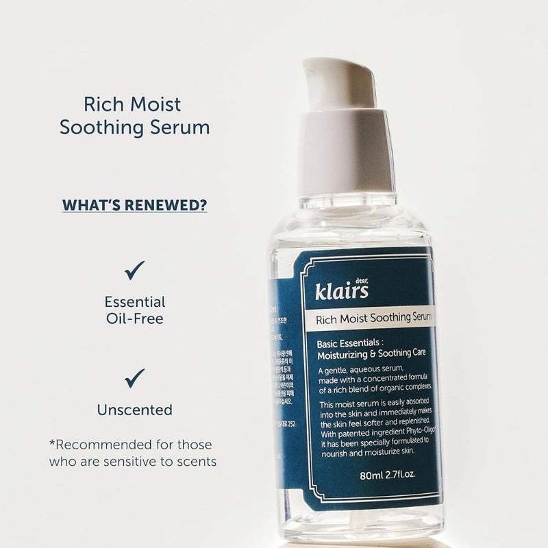 Klairs Rich Moist Soothing Serum (80ml) - Image 3