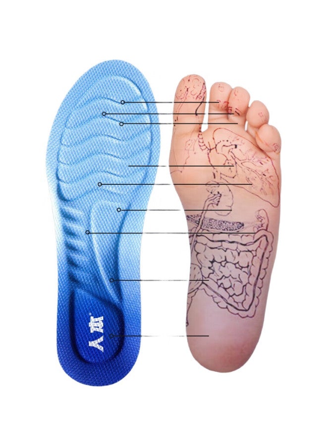 RENBEN Sports Insoles For Men And Women, Soft And Elastic Shock-Absorbing, Odor-Resistant, Breathable, For Military Training And Long-Standing, 6030, Size 45-46 - Image 3
