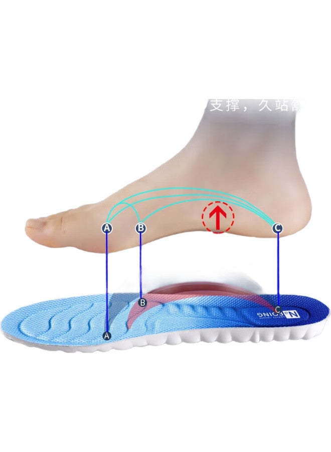 RENBEN Sports Insoles For Men And Women, Soft And Elastic Shock-Absorbing, Odor-Resistant, Breathable, For Military Training And Long-Standing, 6030, Size 45-46 - Image 1