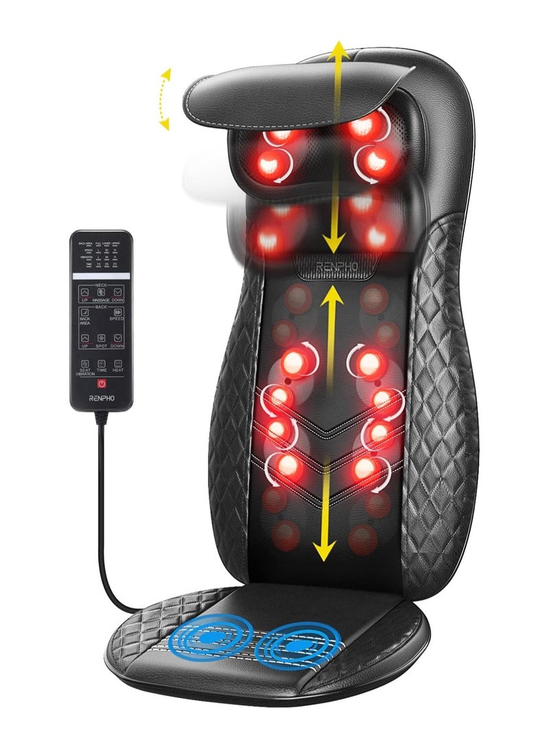 RENPHO Back Massager with Heat, Shiatsu Massage Chair - Image 1