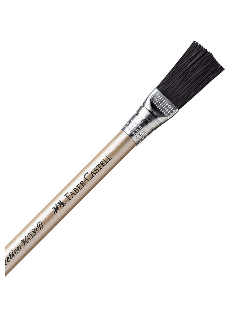 FABER-CASTELL - Faber-Castell Perfection Eraser Pencil  with Brush - Gold - Image 1