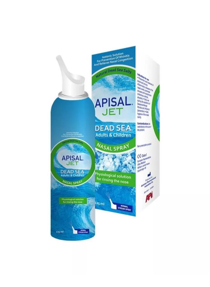 APISAL Jet Dead Sea Nasal Spray For Adults And Children 125ml