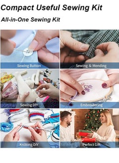 Farahom Sewing Kit for Adults, Small Travel Needle and Thread Kit with Sewing Supplies and Accessories for Kids, Starters, Travelers, Emergency, Contains Thread, Needles, Scissors, Measuring Tape  - Image 5