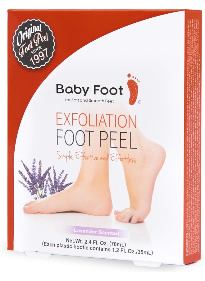 Baby Foot - - Original Exfoliant Foot Peel - 2.4 Fl. Oz. Lavender Scented Pair - Image 1