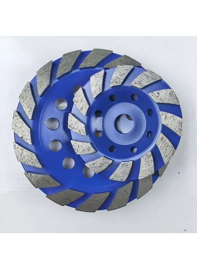 Blue 100mm Diamond Cup Wheel Heavy Duty Extra Thick Tungsten Carbide Teeth For Concrete Marble Granite Brick - Image 1