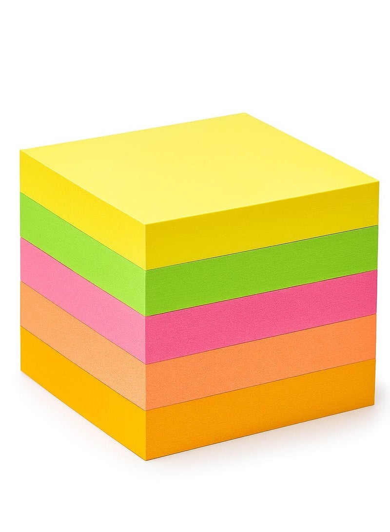 Cosmic Sticky Notes 400 Pages Assorted Neon Colors - Image 2