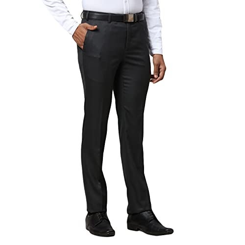 Raymond Men Slim Fit Trouser (Dark Grey_38) - Image 2