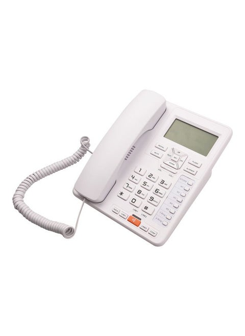 2-Line Desktop Wired Phone White