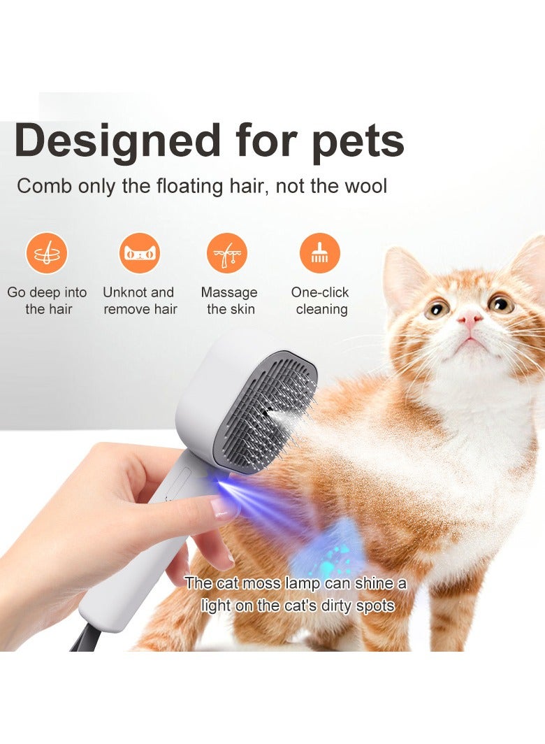 عام مشط رذاذ للحيوانات الأليفة لتنظيف القطط وتدليكها، ومشط لإزالة الشعر من كلب، أدوات العناية بالحيوانات الأليفة - Image 2