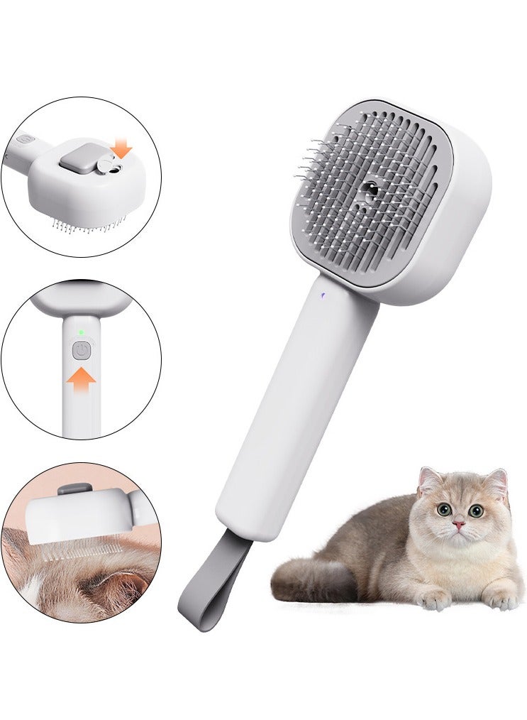 عام مشط رذاذ للحيوانات الأليفة لتنظيف القطط وتدليكها، ومشط لإزالة الشعر من كلب، أدوات العناية بالحيوانات الأليفة - Image 1