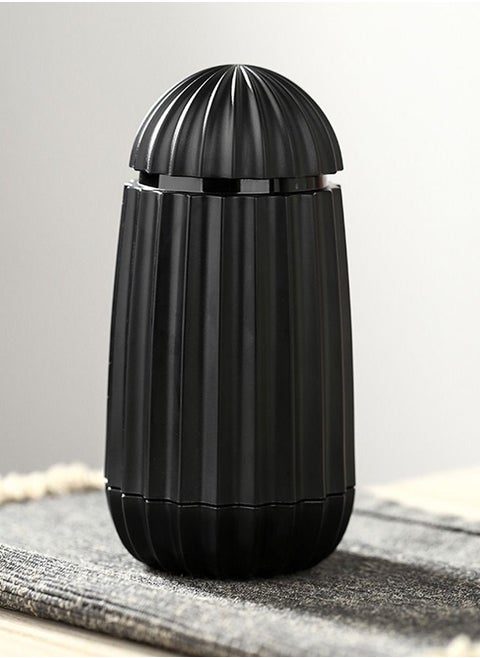 SYOSI Retractable Toothpick Holder Cactus Shaped Automatic Toothpick Dispenser Toothpicks Case Storage Organizer for Kitchen Decorations Black