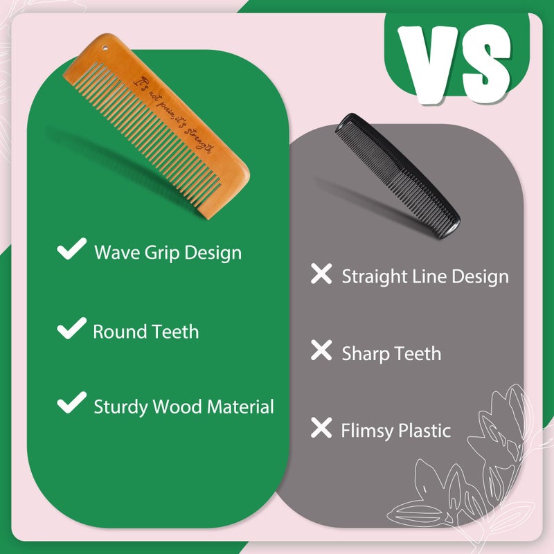 Arrozon Rectangular Labor Comb - Birthing and Delivery Essential for Pregnancy, Wooden Birth Gift for New Moms - Image 5