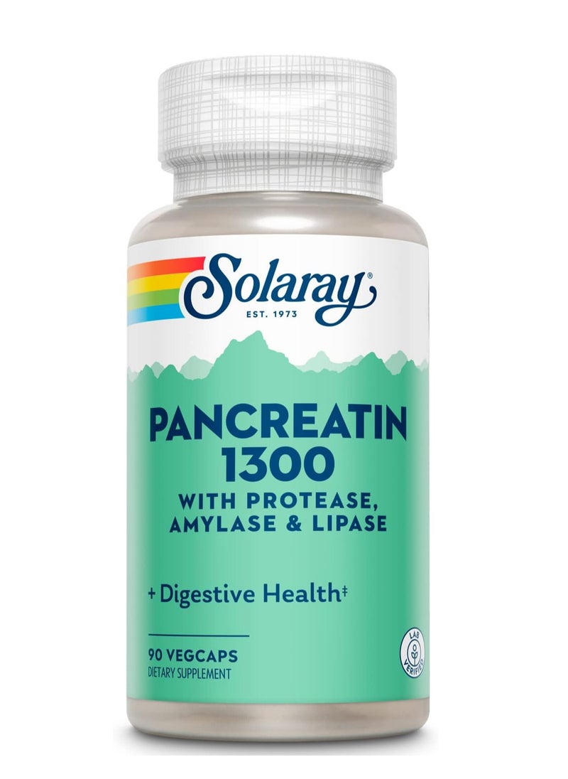 Solaray Pancreatin 1300 90 VegCaps 