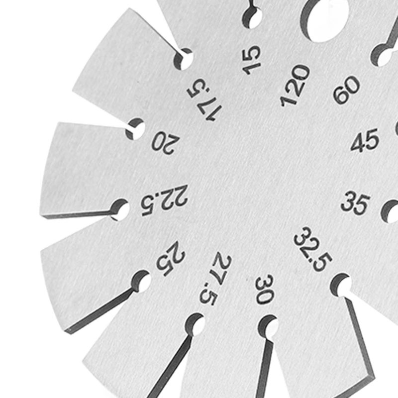 Bevel Angle Gauge Stainless Steel Oblique Edges Protractor for Knife Blade Measuring 15‑120 Degree - Image 5