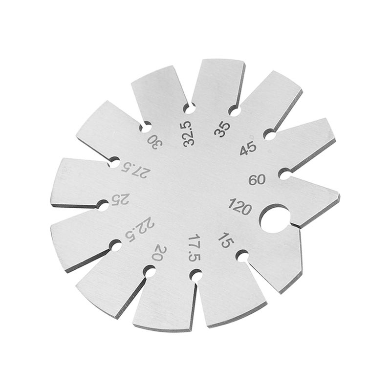 Bevel Angle Gauge Stainless Steel Oblique Edges Protractor for Knife Blade Measuring 15‑120 Degree - Image 2