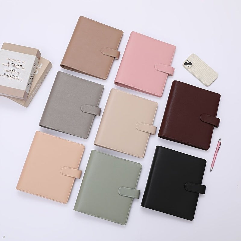 Grey A5 Binder Set Mini Water Ripple Pattern Wide High Capacity Business Office - Image 1