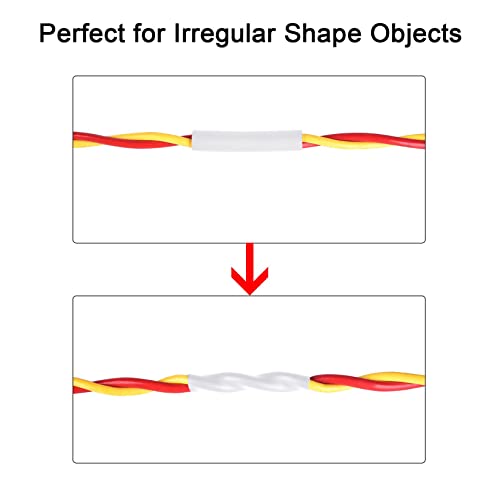 XHF 1/2 Inch 3:1 Waterproof White Heat Shrink Tubing 4 Ft Marine Grade Wire Cable Adhesive Lined Tube Insulation Seal Against Moisture Corrosion and Air Leakage - Image 4