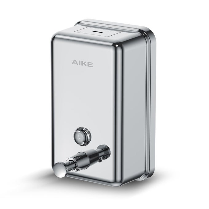 37OZ SURFACE MOUNT STAINLESS STEEL SOAP DISPENSER FOR COMMERCIALPOLISHED STIANLESS STEEL FINISH MODEL AK1003