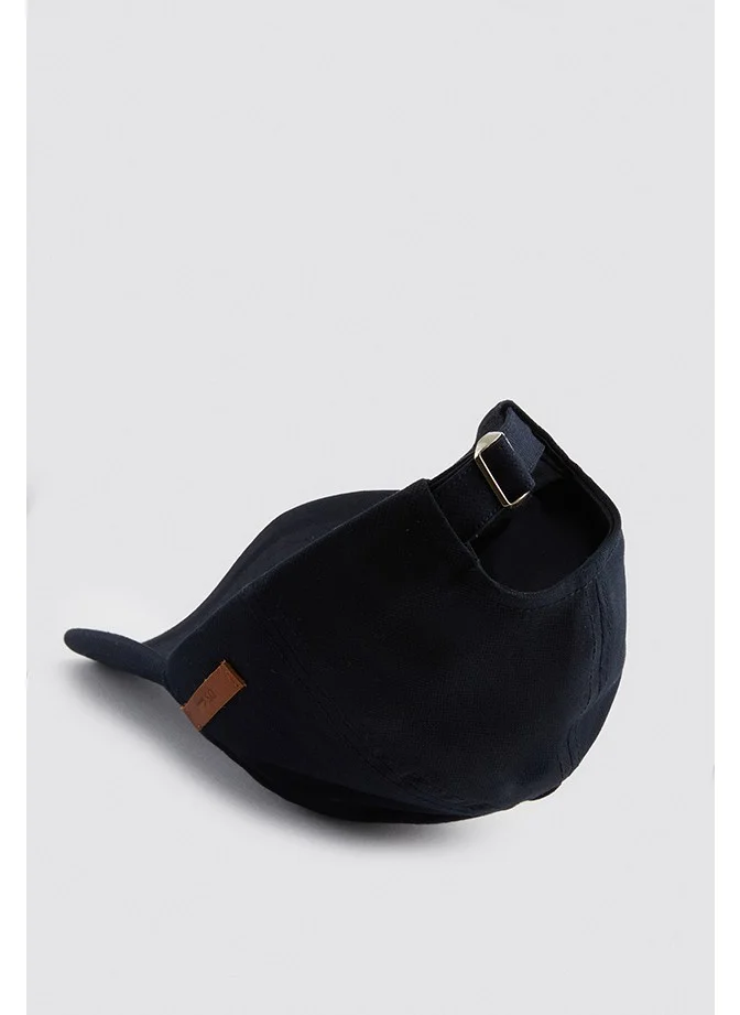 D'S DAMAT Navy Blue Dobby Hat 9HC68S208SPKM