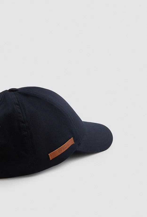 دي أس دامات Navy Blue Dobby Hat 9HC68S208SPKM
