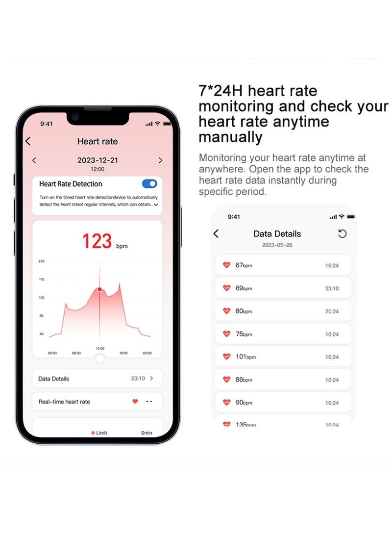 حلقة ذكية R02 بهيكل من الفولاذ المقاوم للصدأ والتيتانيوم بدرجة عسكرية مراقبة للصحة IP68 و 3ATM مضادة للماء الأوضاع الرياضية المتعددة (ذهبي ، 18.1 ملم) - Image 2