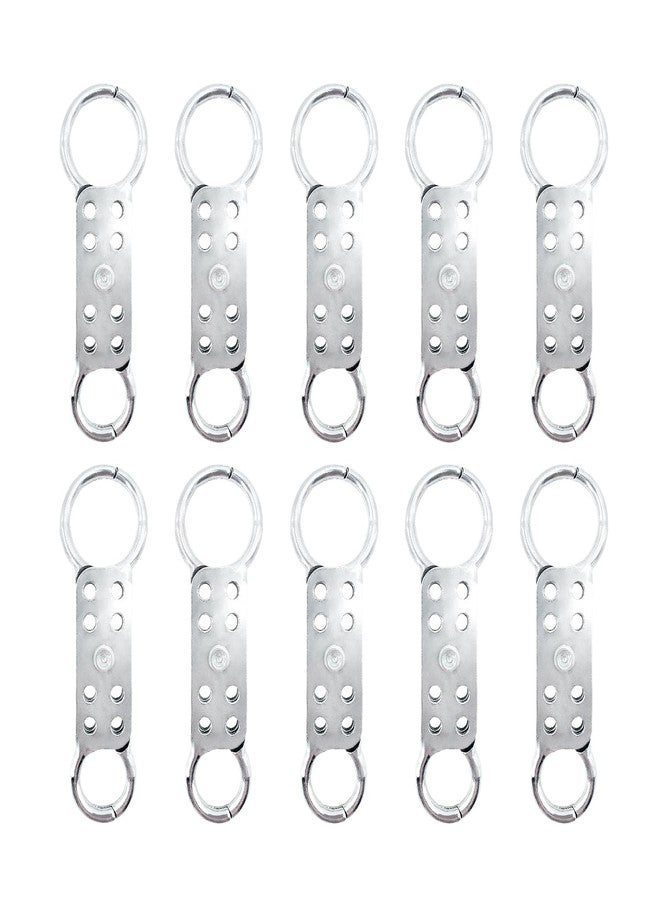 BULANGDI Lockout Tagout Hasp 10 Pack 8 Hole Design Fireproof Flower Safety Double Head Aluminum Buckle Lock - Image 1