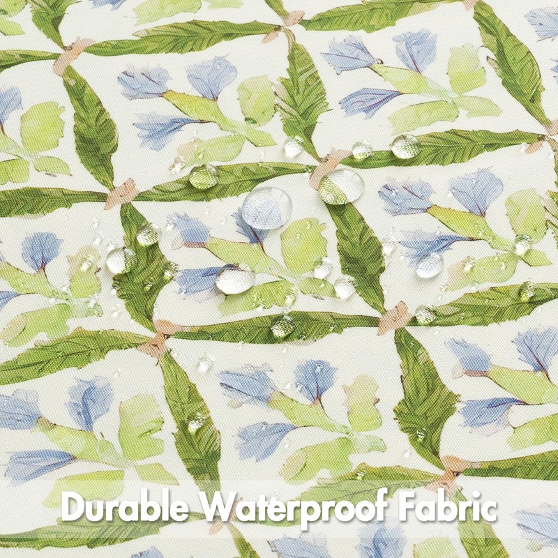 MIULEE Floral Decorative Pillow Covers Set of 2,Block Print Throw Pillowcases Outdoor Boho Farmhouse Vintage Summer Accent Cushion Covers for Couch paito Garden Sofa Bed 18x18 Inch, Green - Image 3