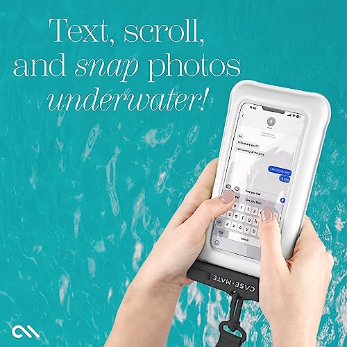 Case-Mate 2 Pack IP68 Waterproof Phone Pouch - Floating Waterproof Phone Case w/Crossbody Lanyard - Beach Cruise Ship Travel Essentials - Compatible w/All Devices, Touchscreen Friendly - Sand Dollar - Image 2