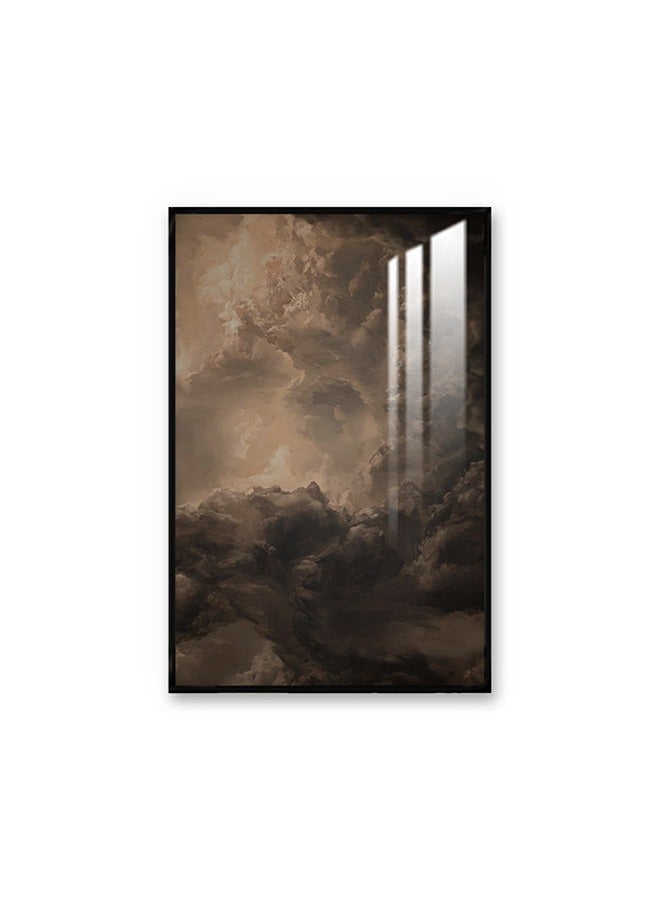 Marktna Decorative Wall Art Painting 120X80Cm With An Abstract Design Brown Frame And A Transparent Acrylic Layer 0.5Kg - Image 2