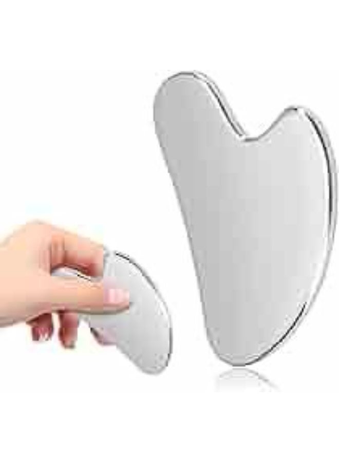 Stainless Steel Gua Sha for Self Care, Metal Gua Sha Facial Tool, Guasha Tool for Face and Body Treatment - Image 3