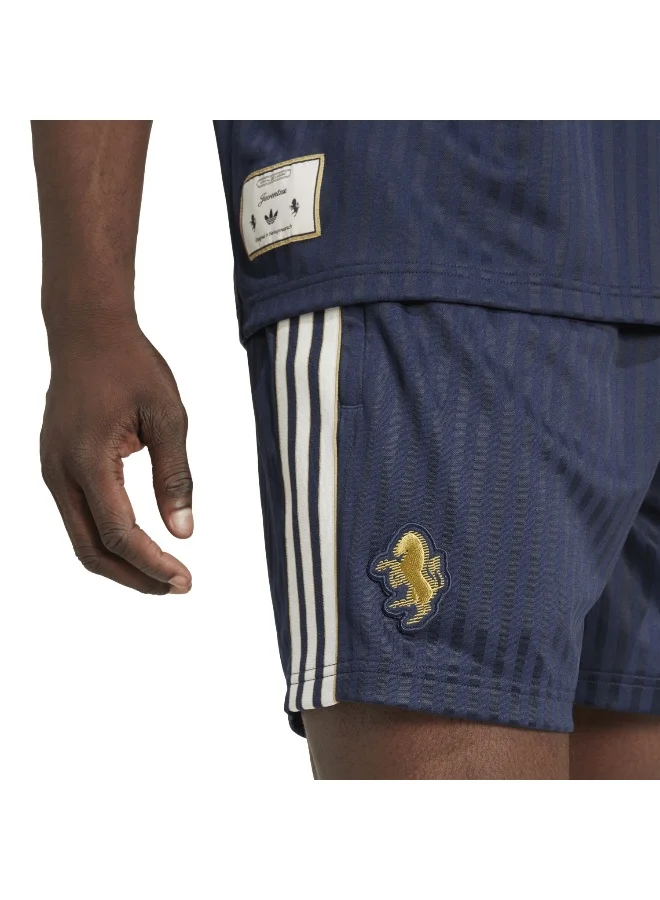Adidas Juve Icon Sho Blue Football Shorts For Men Xs