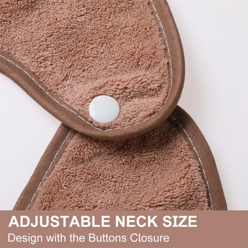 Adult Bibs: Waterproof Terry Material - Adjustable Reusable Clothing Protector for Elderly Mealtime Use - Image 4
