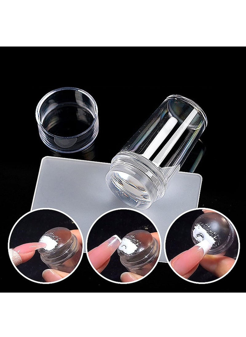 Generic - French Nail Stamping Manicure Silicone Nail Art Nail Design and Nail Supplies for Nail Stamping and Printing Nail Art Decorations for Nail Art - Image 1