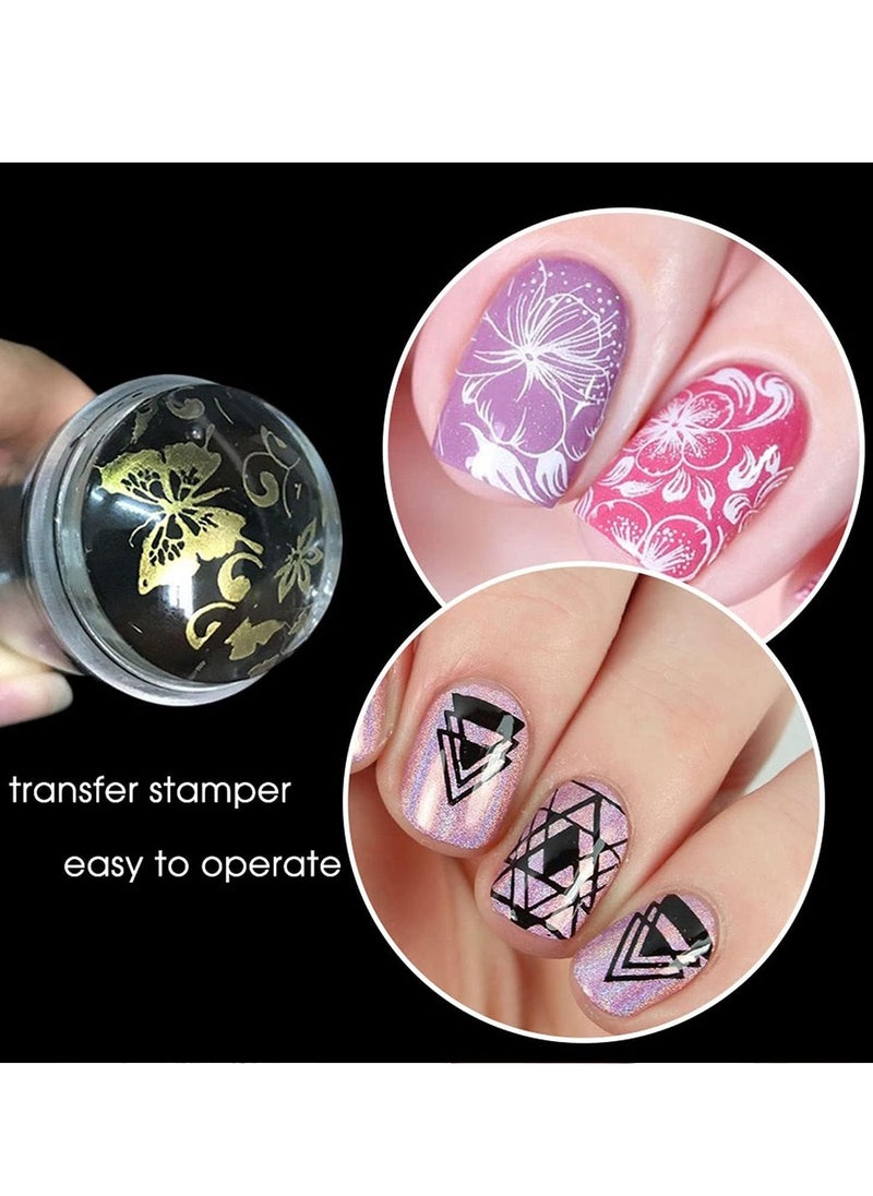 Generic - French Nail Stamping Manicure Silicone Nail Art Nail Design and Nail Supplies for Nail Stamping and Printing Nail Art Decorations for Nail Art - Image 1