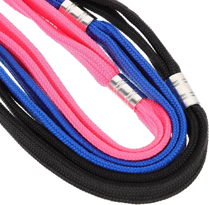 6pcs Pet Dog Grooming Noose Adjustable Nylon Grooming Loop Slip Rope with Blue, Dark Gray, and Rose for Pet Bathing and Table Use - Image 3