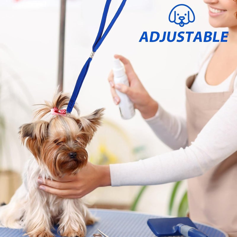 6pcs Pet Dog Grooming Noose Adjustable Nylon Grooming Loop Slip Rope with Blue, Dark Gray, and Rose for Pet Bathing and Table Use - Image 5