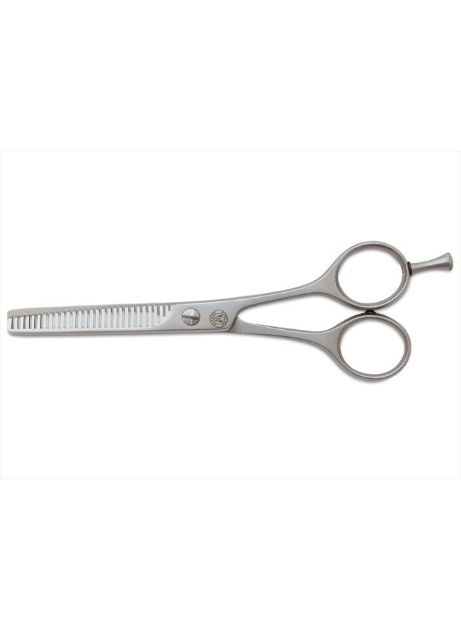 Mars Coat King Mars Professional Stainless Steel Thinning Scissors Shears, Double Toothed Blades, 5.5" Length - Image 1