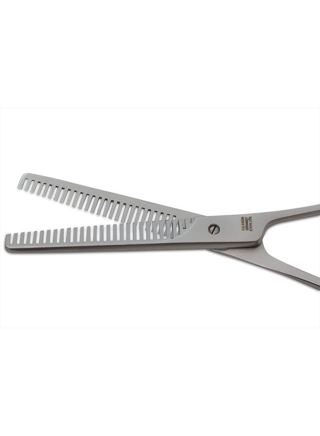 Mars Coat King Mars Professional Stainless Steel Thinning Scissors Shears, Double Toothed Blades, 5.5" Length - Image 3