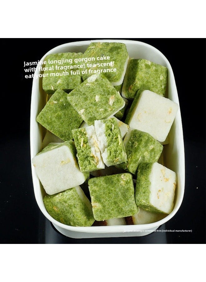 Generic - Jasmine Longjing Euryale Cake Saccharin White Peach Oolong Tea Crisp Net Red Bazhen Cake Snacks Breakfast Snacks-Specifications: Floral And Fruity Tea Fragrance-Color:3 Boxes Of 30 Packs - Image 1