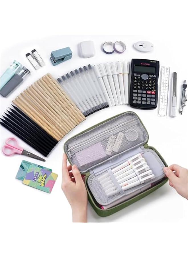 Arabest High-capacity Pencil Case for Stationery, Pen Storage Organizer Bag, Marker Holder Box for Men and Women.  - Image 2