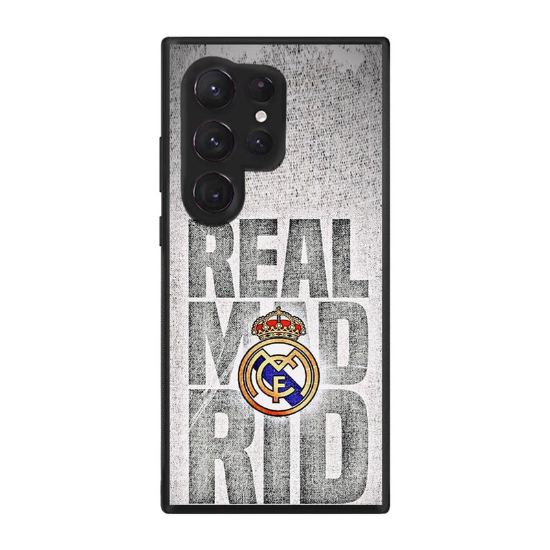Silk Route Style 3 Real Madrid Logo Design Mobile Back Cover for Samsung Galaxy S24 Ultra Multicolor