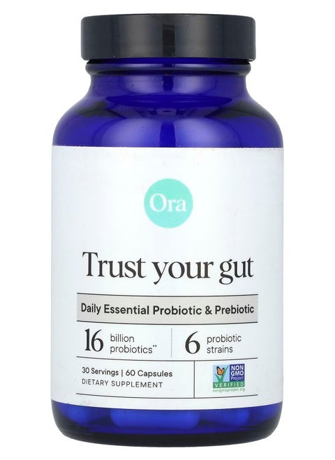 Trust Your Gut Daily Essential Probiotic & Prebiotic 16 Billion 60 Capsules