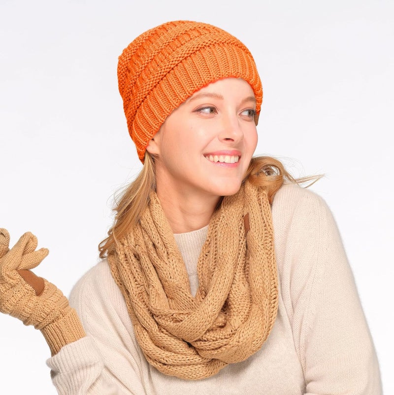 Cc Exclusives Cable Knit Beanie - Thick, Soft & Warm Chunky Beanie Hats - Image 2