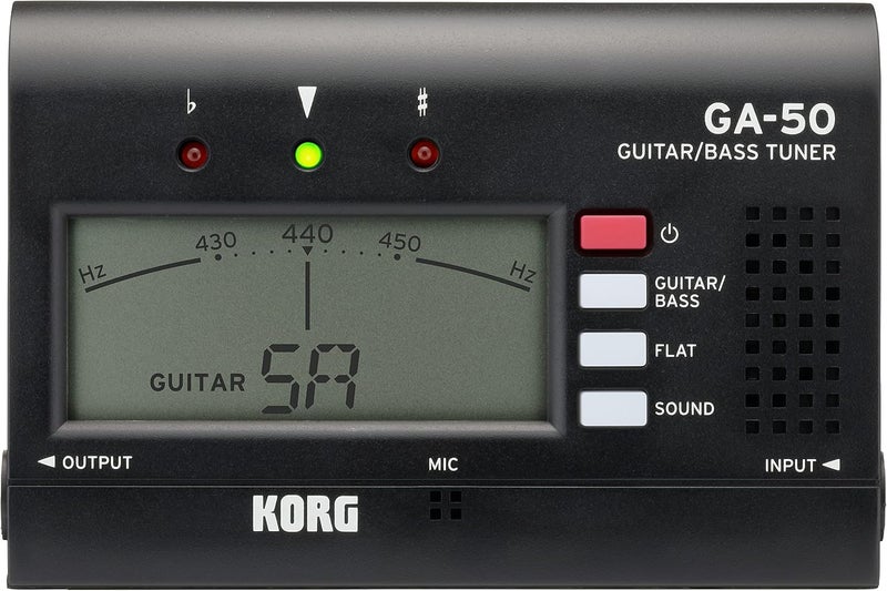 Korg GA-50 Guitar and Bass Tuner with Enhanced LCD Display - Image 1