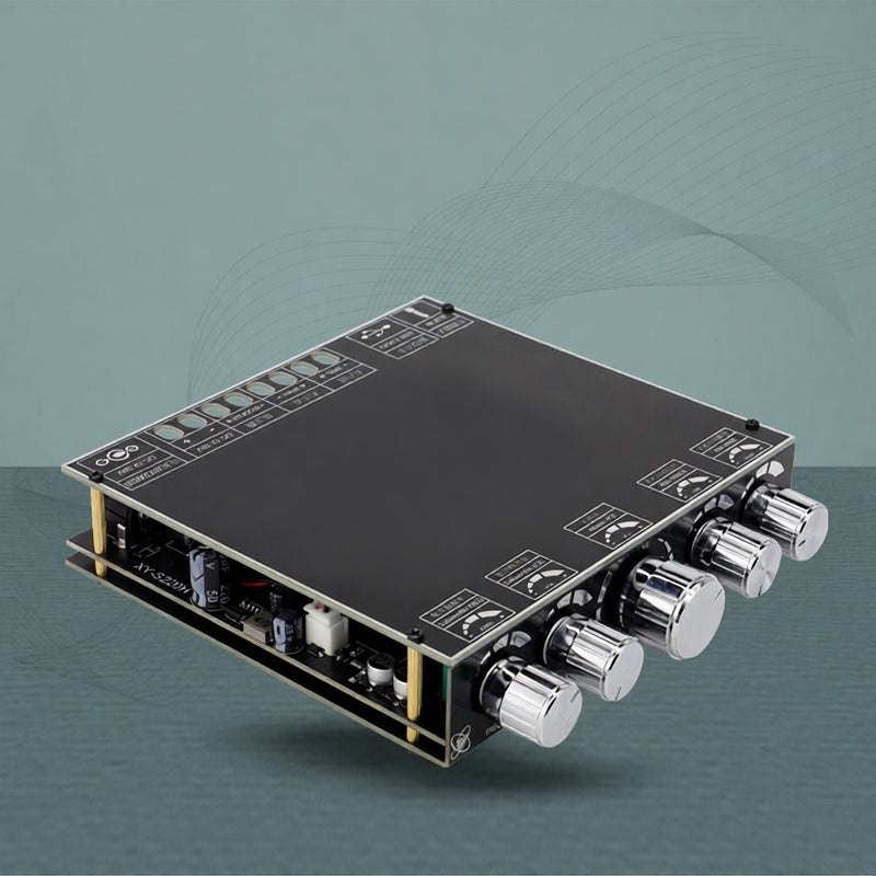 لوحة مضخم صوت بلوتوث XY-S220H 2.1 قناة TDA7498 بسوبوفر باس عالي مضخم استريو صوتي 160 واط ×2 + 220 واط - Image 5