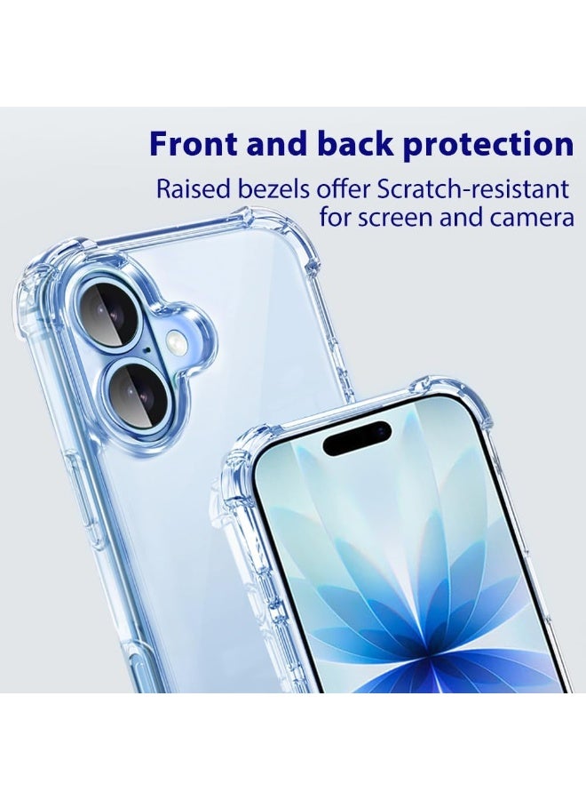 بورتوني جراب شفاف لهاتف iPhone 17، غطاء ناعم مضاد للخدش والصدمات ومضاد للاصفرار لهاتف iPhone 17، جراب هاتف شفاف للغاية مضاد للصدمات ومقاوم للصدمات لهاتف iPhone 17 مقاس 6.3 بوصة - Image 5