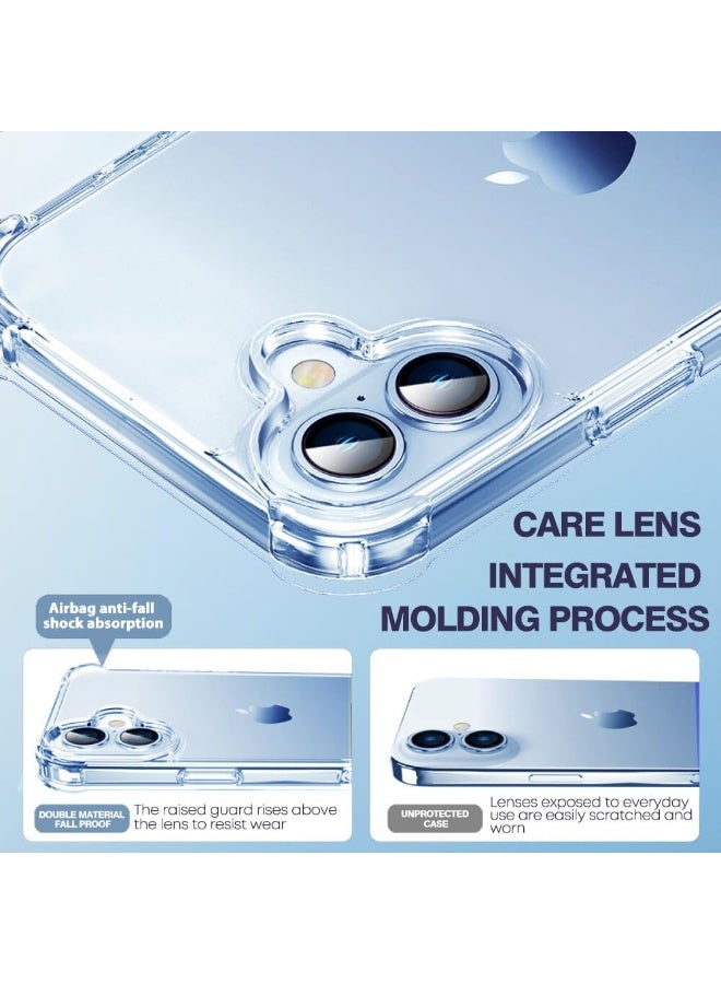 بورتوني جراب شفاف لهاتف iPhone 17، غطاء ناعم مضاد للخدش والصدمات ومضاد للاصفرار لهاتف iPhone 17، جراب هاتف شفاف للغاية مضاد للصدمات ومقاوم للصدمات لهاتف iPhone 17 مقاس 6.3 بوصة - Image 4