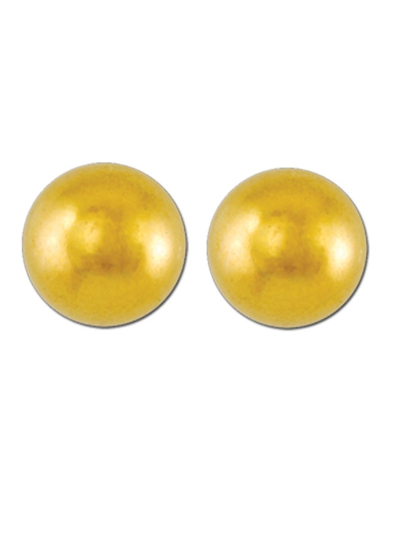 EAR GEAR 24K Gold Plated Earring 4mm Ball Style - Image 2
