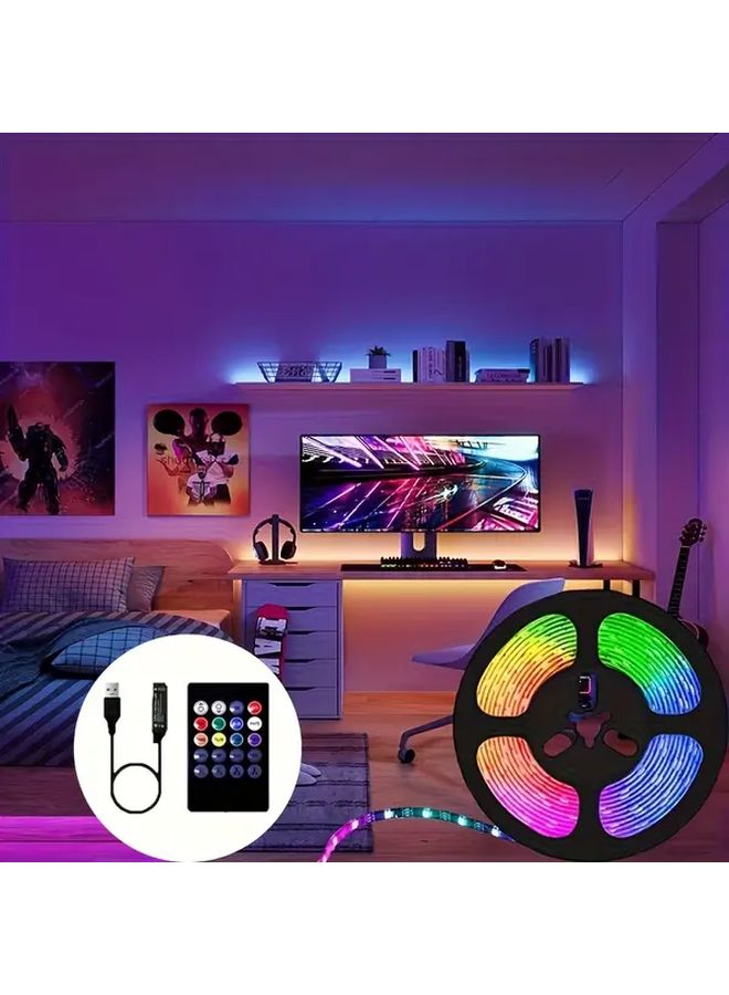 118.1inch Multifunctional Indoor Outdoor LED Light Strip RGB Remote Control - Image 2